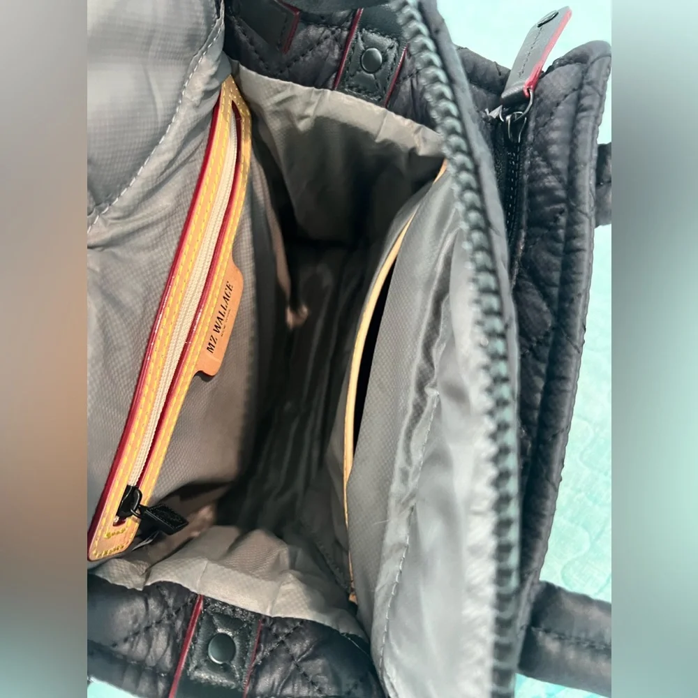 MZ Wallace Black Mini Box Tote/crossbody bag - Picture 10 of 14